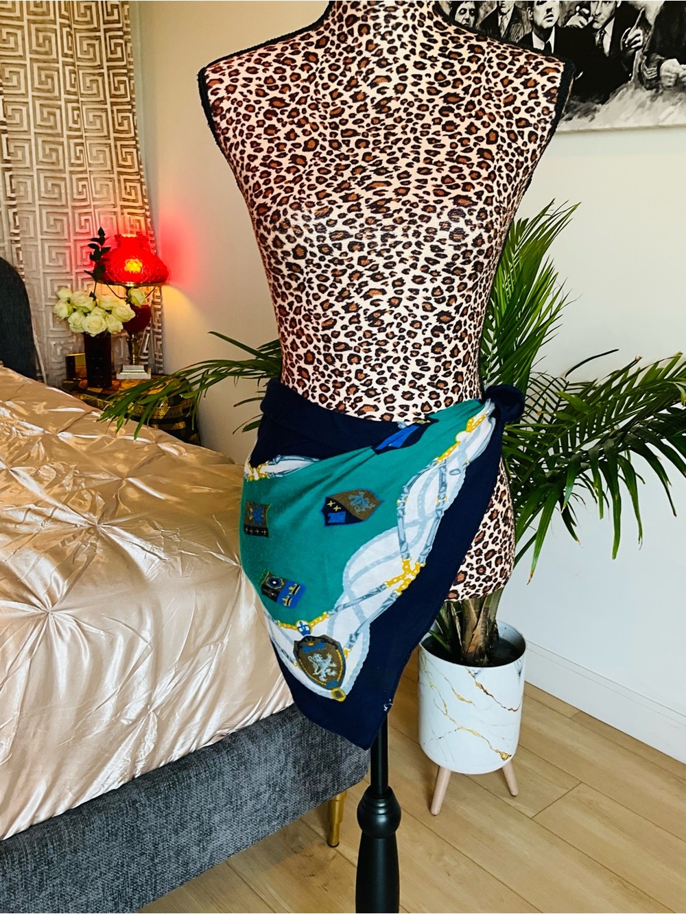 70s Nautical British Scarf - Picture 4 of 10